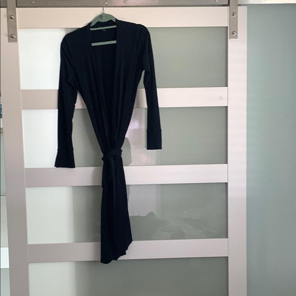 Navy Blue Wrap Dress
